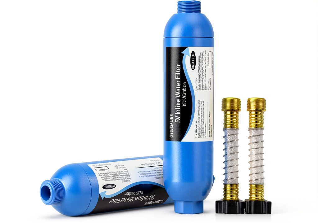 Installing Bringpure RV water filter on a camper's water line