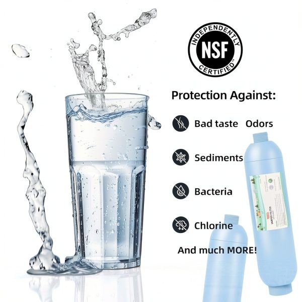RV Water Filter OULEME Carbon Fiber Inline 4-Pack-4