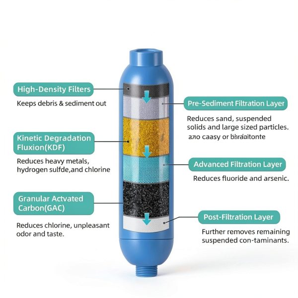 RV Water Filter OULEME Carbon Fiber Inline 4-Pack-1