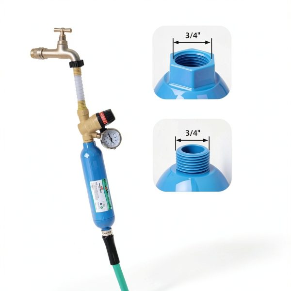 RV Water Filter OULEME Carbon Fiber Inline 4-Pack-2