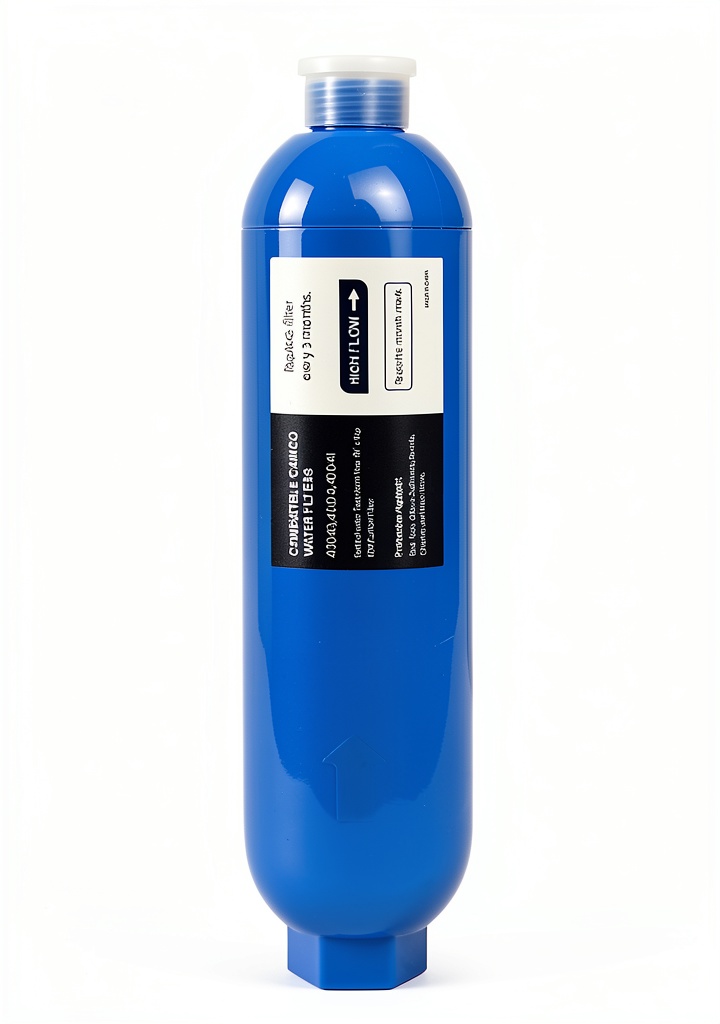 Installing RV Water Filter Wely Pivotalone Plastic Inline on a wooden desk