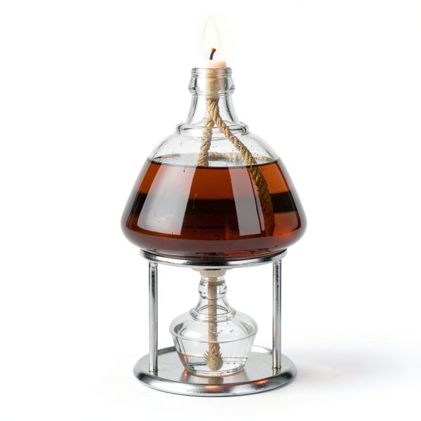 Alcohol Lamp Burner Annhua 150ML Bunsen with 5 Wicks Funnel Droppers-8