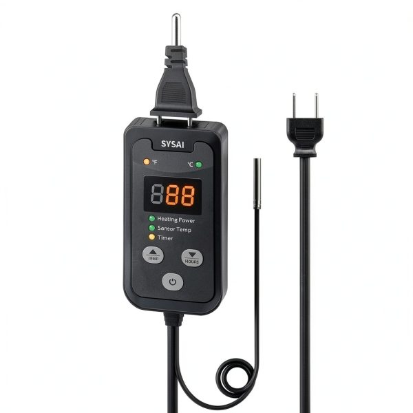 Digital Thermostat Controller SYSAI for Reptile Tank 1A 100W-1