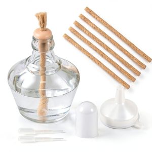 Alcohol Lamp Burner Annhua 150ML Bunsen with 5 Wicks Funnel Droppers-0