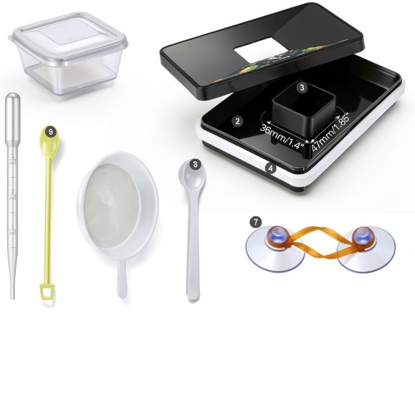 Brine Shrimp Hatchery Incubator Kit LEIFIDE with Net and Measuring Cup-1