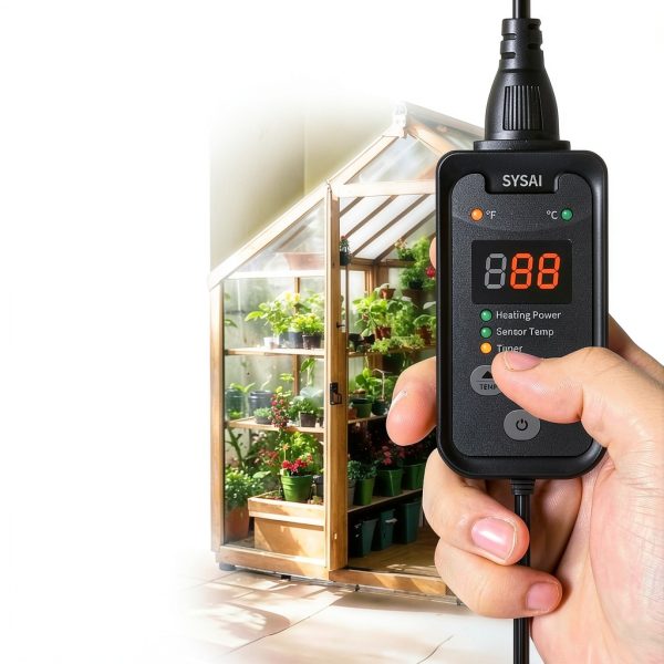 Digital Thermostat Controller SYSAI for Reptile Tank 1A 100W-5