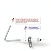 BlueStars Furnace Flame Sensor 2-Pack 62-23543-01 Steel Replacement-2