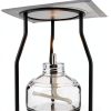 QWORK Alcohol Lamp, 2 Pack 120ml Glass Dental Alcohol Burner Lamp, Lab Equipment Heating Bottle, Bunsen Burners with Cotton Wick and Metal Cap, for Science Experiments-2