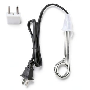 Travel Immersion Water Heater 300W Dual Voltage White HomeInn Heater-0