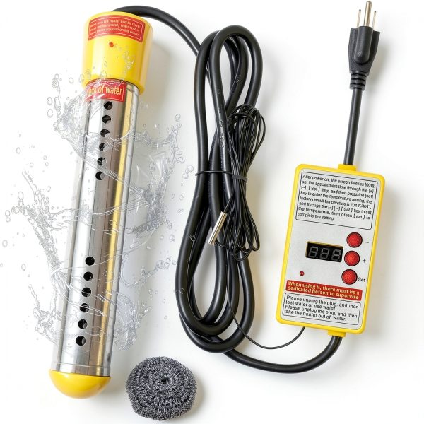 Immersion Water Heater 304 Stainless Steel Portable Hot Tub Heater for-0