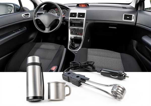 24V Portable Car Immersion Heater Auto Cup Mug Water Heater Kettle Tea Coffee Warmer Soup Drinks Electric Heater-5