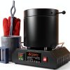 TOAUTO 8KG Electric Aluminum Melting Furnace TAF8000, 1800W PID-0