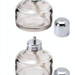 QWORK Alcohol Lamp, 2 Pack 120ml Glass Dental Alcohol Burner Lamp, Lab Equipment Heating Bottle, Bunsen Burners with Cotton Wick and Metal Cap, for Science Experiments-0