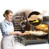 Rubark Beech Wood Oven Rack Puller Long Handle Tool for Air Fryer-4