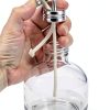 QWORK Alcohol Lamp, 2 Pack 120ml Glass Dental Alcohol Burner Lamp, Lab Equipment Heating Bottle, Bunsen Burners with Cotton Wick and Metal Cap, for Science Experiments-3