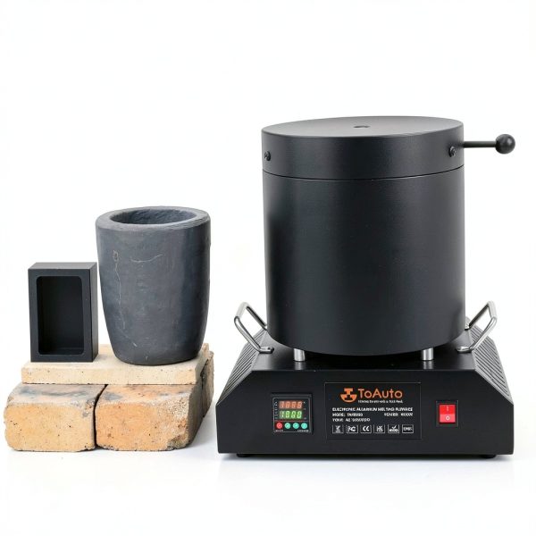 TOAUTO 8KG Electric Aluminum Melting Furnace TAF8000, 1800W PID-1