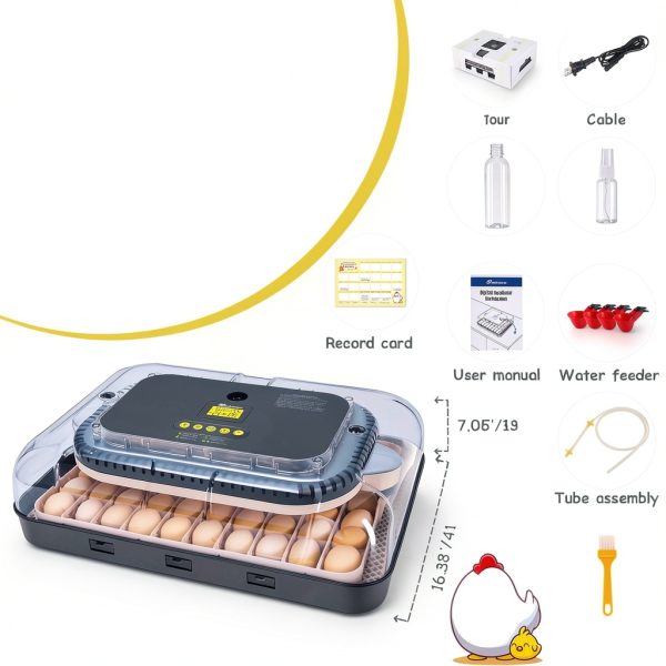 Sailnovo 70 Egg Incubator with Auto Turning and Humidification for-8
