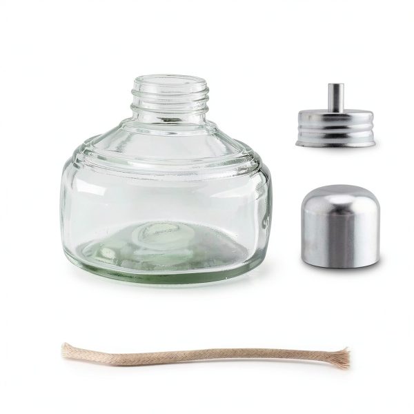 Dental Alcohol Lamp Glass Alcohol Burner Lamp Dental Lab Equipment Heating Come with Metal Cap 150ml-5